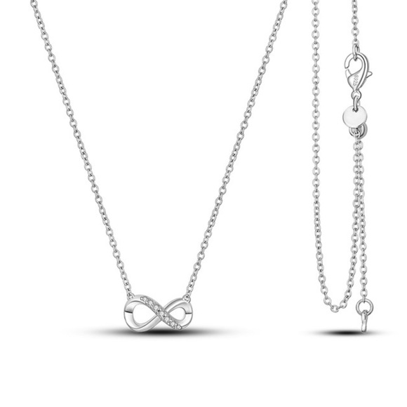 Infinity Silver Necklace - Picture 4 of 7